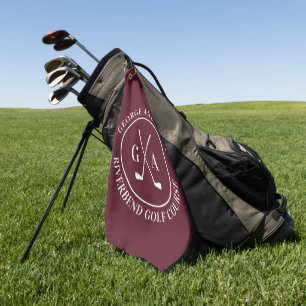 Personalized Golf Club Monogram Gift Golf Towel