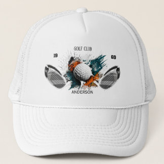 Personalized Golf Club Name Custom Trucker Hat 
