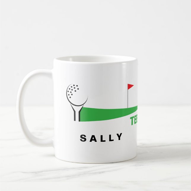 Personalized Golf Coffee Mugs (Left)
