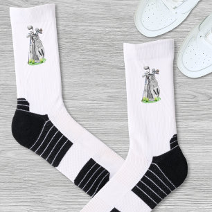 Personalized Golf Initial Monogram Socks