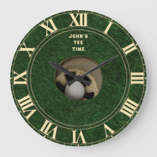 Personalized Golf Large Clock