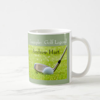 Personalized Golf Legend Gift with Name of Golfer  Coffee Mug