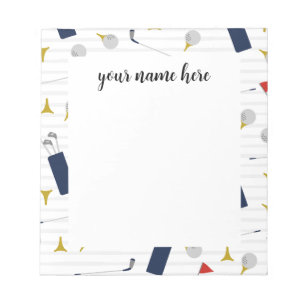 Personalized Golf notepad