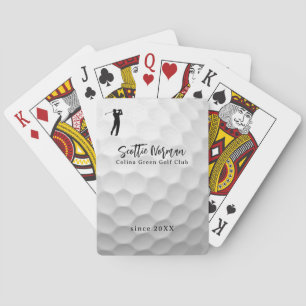 Personalized Golfer Name Golf Playing Cards