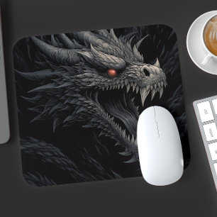 Personalized Gothic Dragon Head Mouse Mat