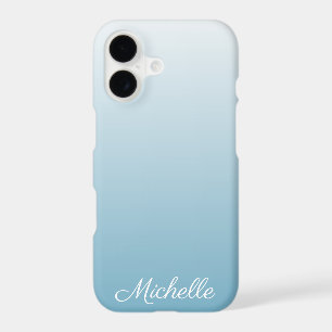Personalized gradient ombre angel blue