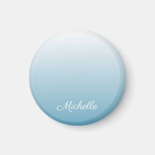 Personalized gradient ombre angel blue magnet