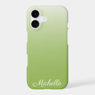 Personalized gradient ombre greenery green
