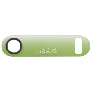 Personalized gradient ombre greenery green