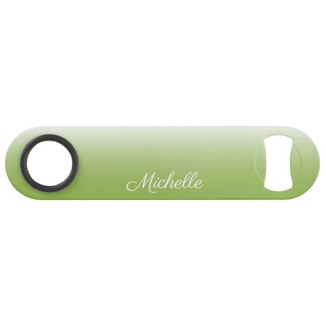 Personalized gradient ombre greenery green (Front (Horizontal))