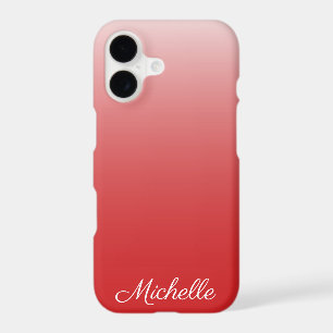 Personalized gradient ombre red