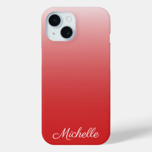 Personalized gradient ombre red Case-Mate iPhone c 15 Case