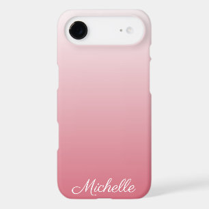 Personalized gradient ombre salmon pink