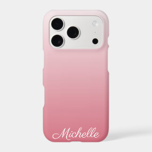 Personalized gradient ombre salmon pink