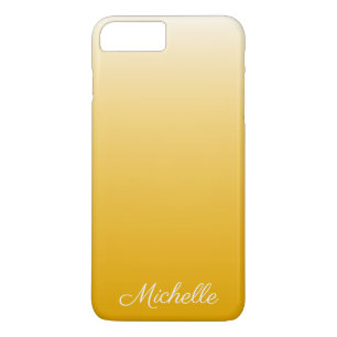 Personalized gradient ombre yellow iPhone 8 plus/7 plus case