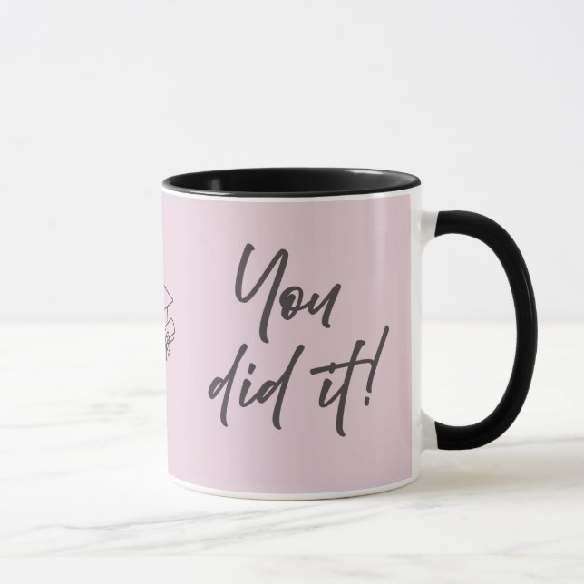 Personalized Graduate Mug – Elegant Script Style (Right)