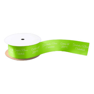 Personalized Graduate Name Degree Class Yellow Satin Ribbon