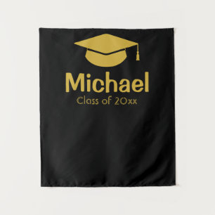Personalized Graduation Backdrop Class of 2023 Tapestry