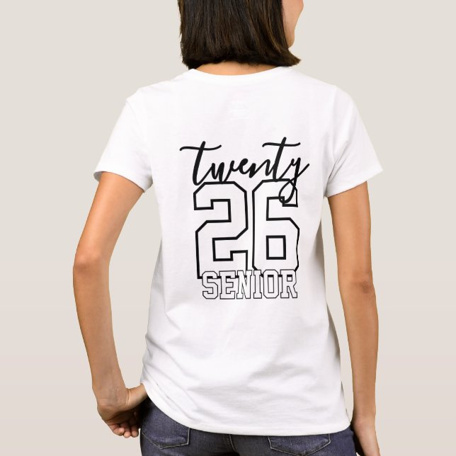 Personalized Graduation Class Of Year T-Shirt (Back)