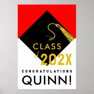 personalized graduation congrats poster