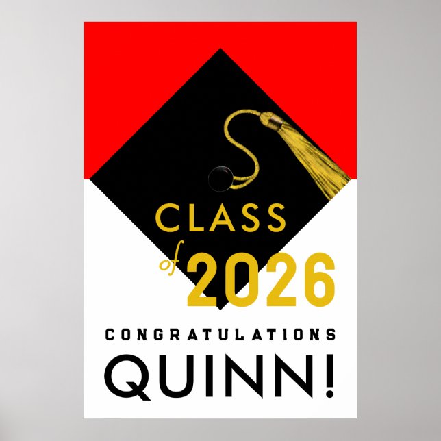 personalized graduation congrats poster (Front)