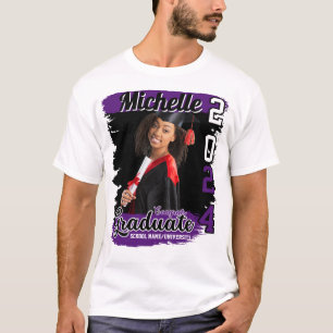 Personalized Graduation Family Custom Photo & Name T-Shirt