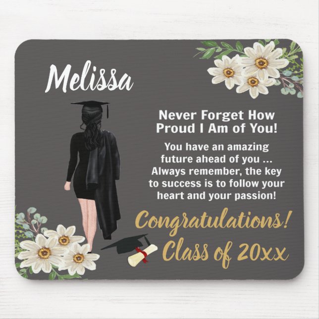 Personalized Graduation Keepsake Mouse Mat (Front)