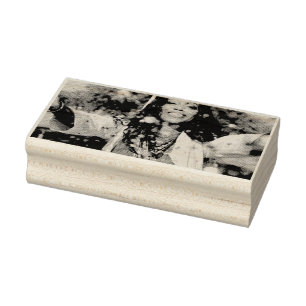 Personalized Graduation Photo and Name Rubber Stamp