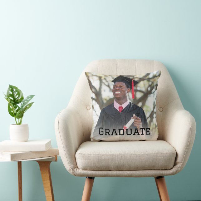 Personalized Graduation Photo Keepsake Memory Gift Cushion (Chair)