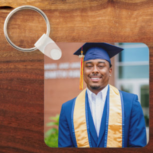 Personalized Graduation Photo Keepsake Memory Gift Key Ring