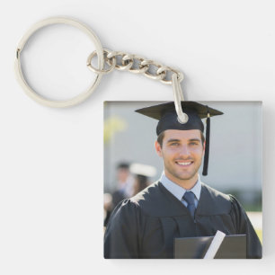Personalized Graduation Photo Keepsake Memory Gift Key Ring