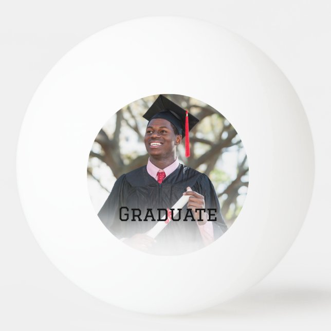 Personalized Graduation Photo Keepsake Memory Gift Ping Pong Ball (Front)