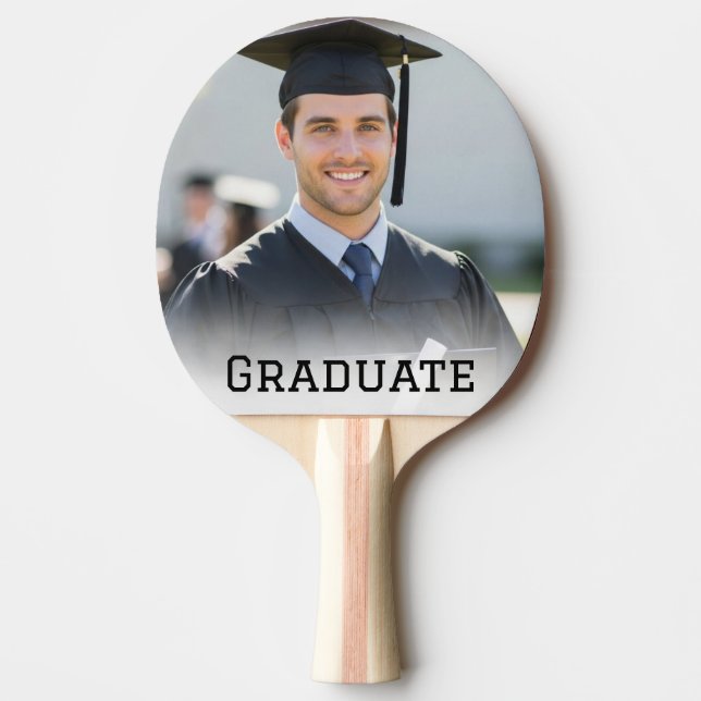 Personalized Graduation Photo Keepsake Memory Gift Ping Pong Paddle (Front)