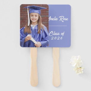 Personalized Graduation Photo with Name & Class Hand Fan