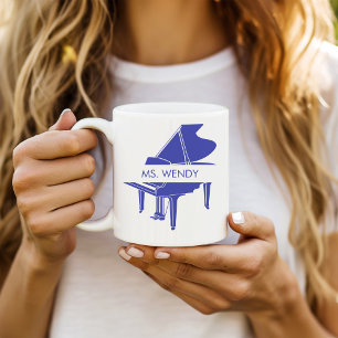 Personalized Grand Piano Coffee Mug