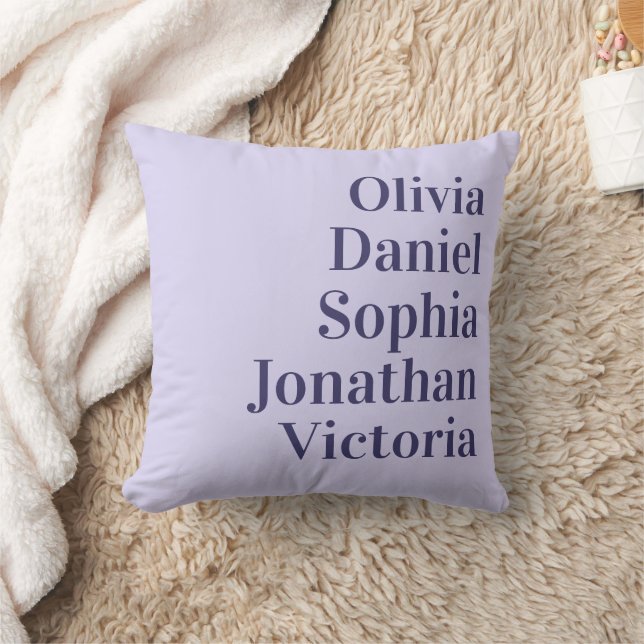 Personalized Grandchildren Names | Lavender  Cushion (Blanket)