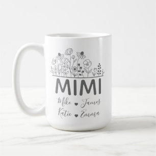 Personalized grandma gift nana tumbler with grandk coffee mug