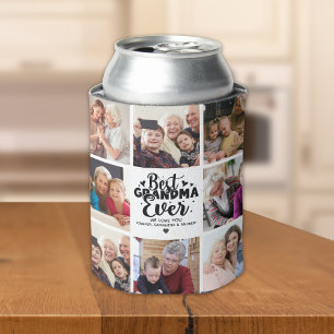 Personalized Grandma Photo Best Grandma Ever Can Cooler