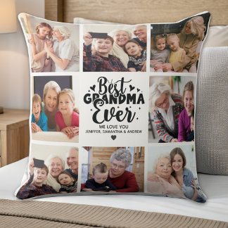 Personalized Grandma Photo | Best Grandma Ever Cushion