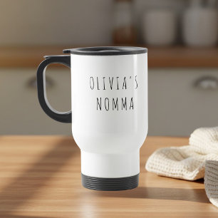 Personalized Grandma Photo   Custom Name Travel Mug