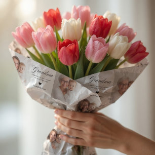 Personalized Grandma Photo  Custom  Wrapping Paper