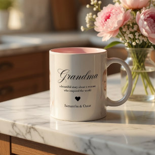 Personalized Grandma Photo Mug Custom Grandmother 