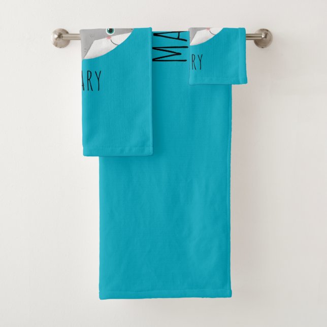 Personalized Grandma Shark Doo Doo Doo Bath Towel Set (Insitu)