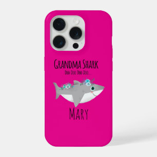 Personalized Grandma Shark Doo Doo Doo iPhone 15 Pro Case
