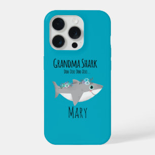 Personalized Grandma Shark Doo Doo Doo iPhone 15 Pro Case