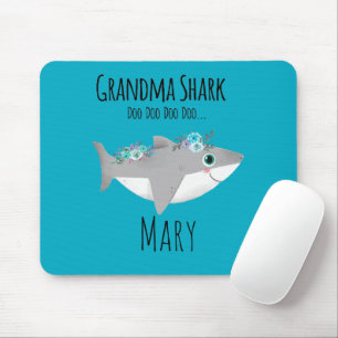 Personalized Grandma Shark Doo Doo Doo Mouse Mat