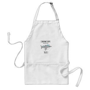 Personalized Grandma Shark Doo Doo Doo Standard Apron