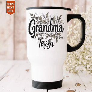 Personalized Grandma Travel Mug,Custom Name Coffee Mug