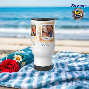 Personalized Grandma's Memories Custom Photo Travel Mug