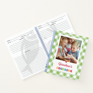 PERSONALIZED Grandma's Recipe Book (ADD YOU PHOTO)